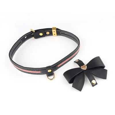 Main image for product index 10: Поводок LOCKINK SEVANDA Love Heart Butterfly Leather Collar Set