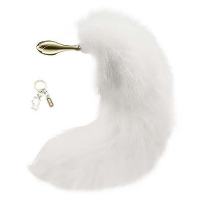 Main image for product index 4: Металлическая анальная пробка Лисий хвост LOCKINK SEVANDA Fox-Tail Anal Rose-shape Plug