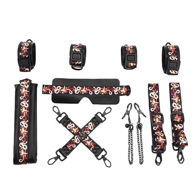 Main image for product index 1: БДСМ-набор LOCKINK The Flowering Serpent - Bondage Set, 7 шт.