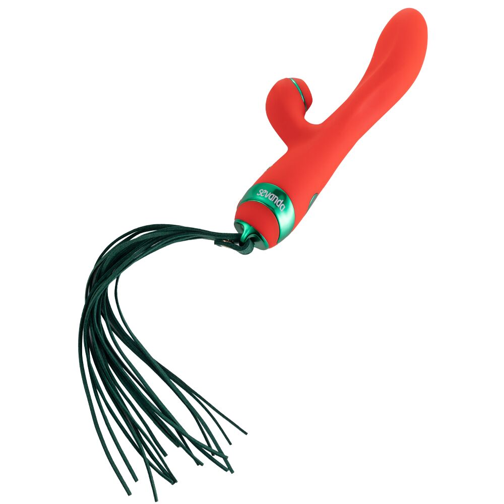 Thumb image for product index 9: Вибратор-кролик с флоггером LOCKINK SEVANDA Whip Vibrating Massage Wand