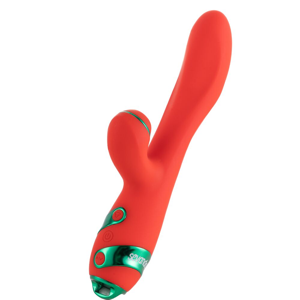 Thumb image for product index 11: Вибратор-кролик с флоггером LOCKINK SEVANDA Whip Vibrating Massage Wand