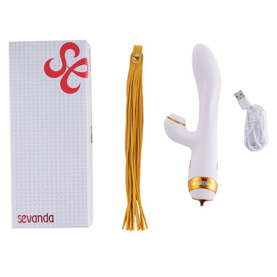 Main image for product index 8: Вибратор-кролик с флоггером LOCKINK SEVANDA Whip Vibrating Massage Wand