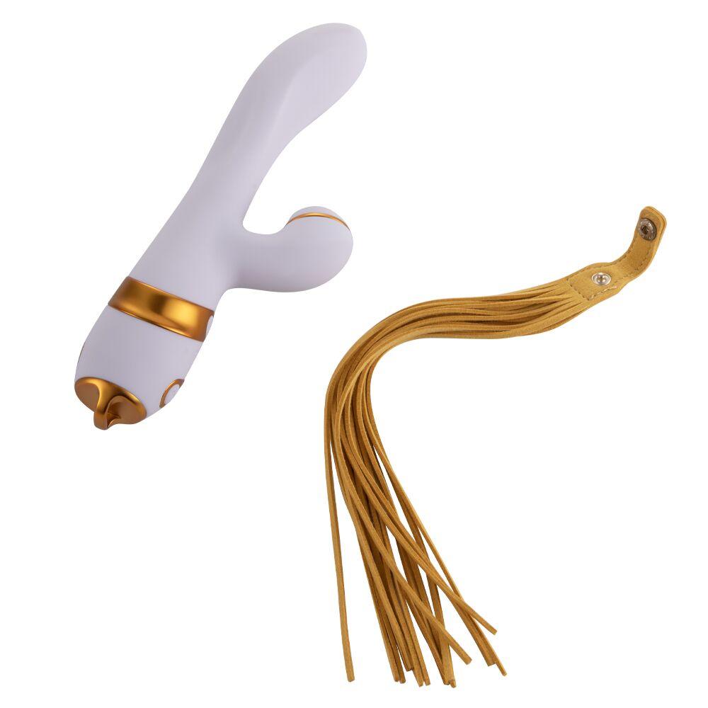 Thumb image for product index 6: Вибратор-кролик с флоггером LOCKINK SEVANDA Whip Vibrating Massage Wand