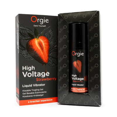 Рідкий вібратор Orgie High Voltage - Strawberry - фото 3