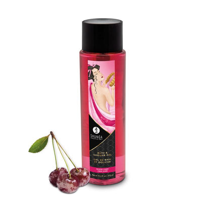 Main image for product index 1: Гель для душу Shunga Shower Gel – Frosted Cherry з рослинними оліями та вітаміном Е