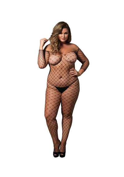 Main image for product index 8: Бодістокінг Leg Avenue Off the shoulder bodystocking