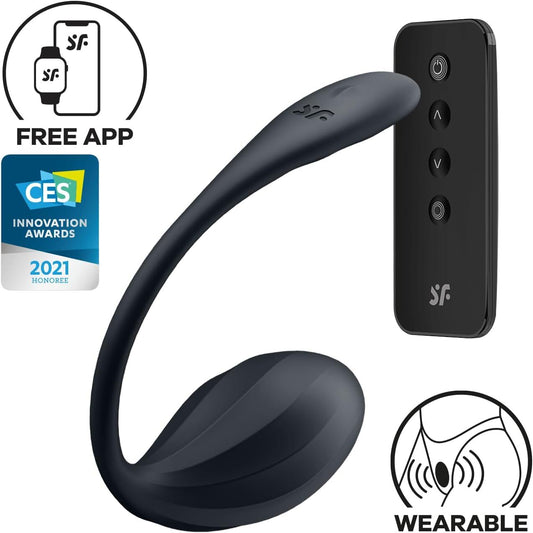 Віброяйце Satisfyer Ribbed Petal Connect App