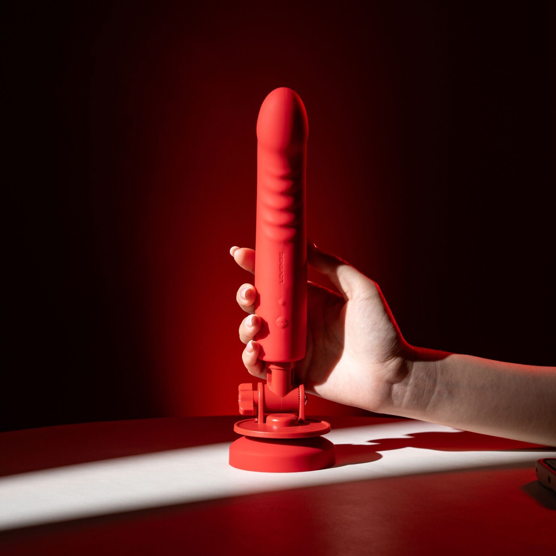 Смарт-міні секс-машина Lovense Mission 2 Vibrating suction cup dildo - превʼю 15