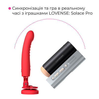 Смарт-міні секс-машина Lovense Mission 2 Vibrating suction cup dildo - фото 3
