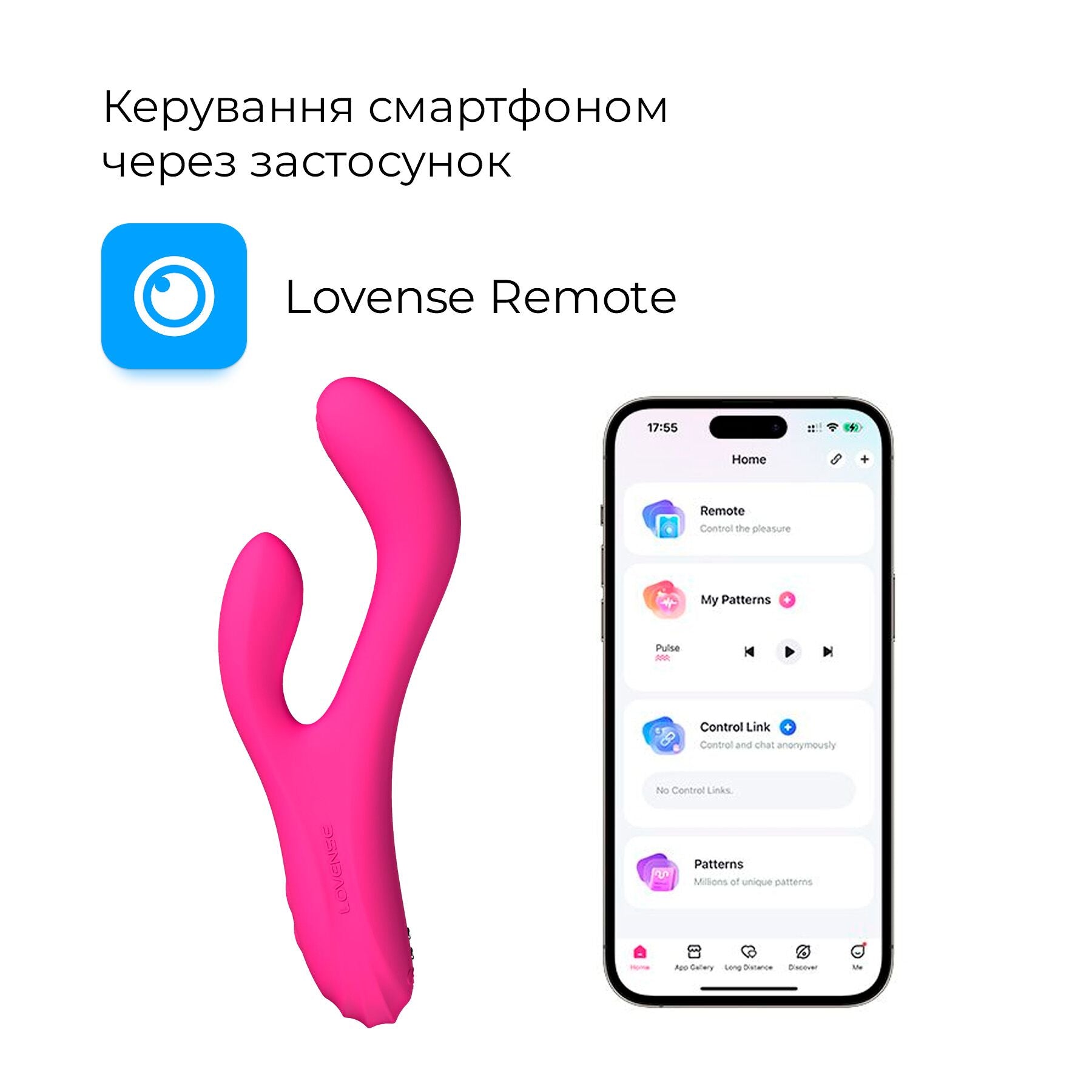 Осцилирующий смарт вибратор-кролик Lovense Osci 3 - превью 2