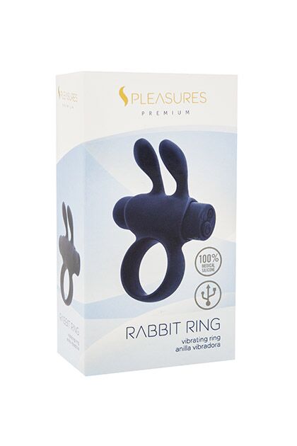 Ерекційне віброкільце S Pleasures Premium Rabbit Ring_
