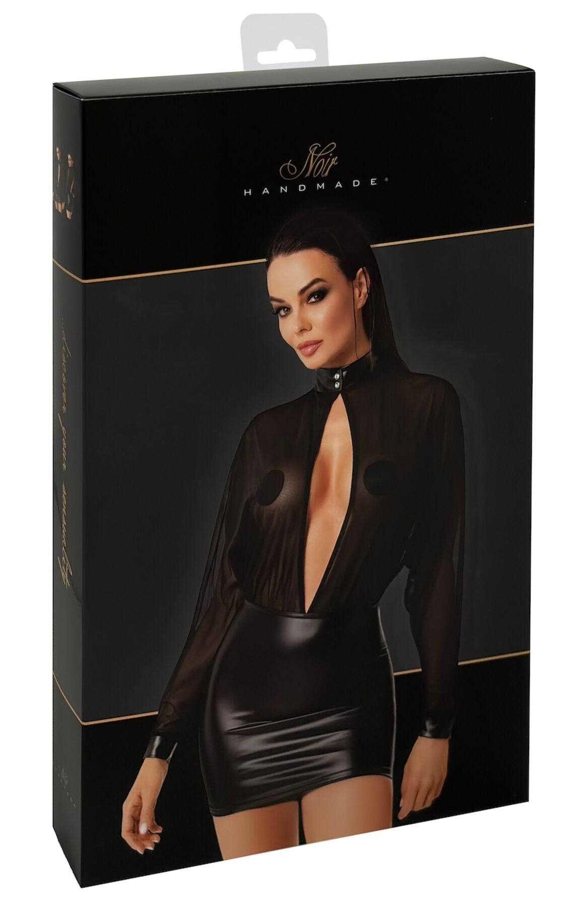 Платье Noir Handmade F348 Powerwetlook and tulle dress - превью 77