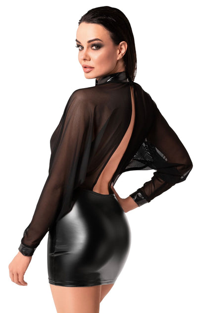 Платье Noir Handmade F348 Powerwetlook and tulle dress - фото 73