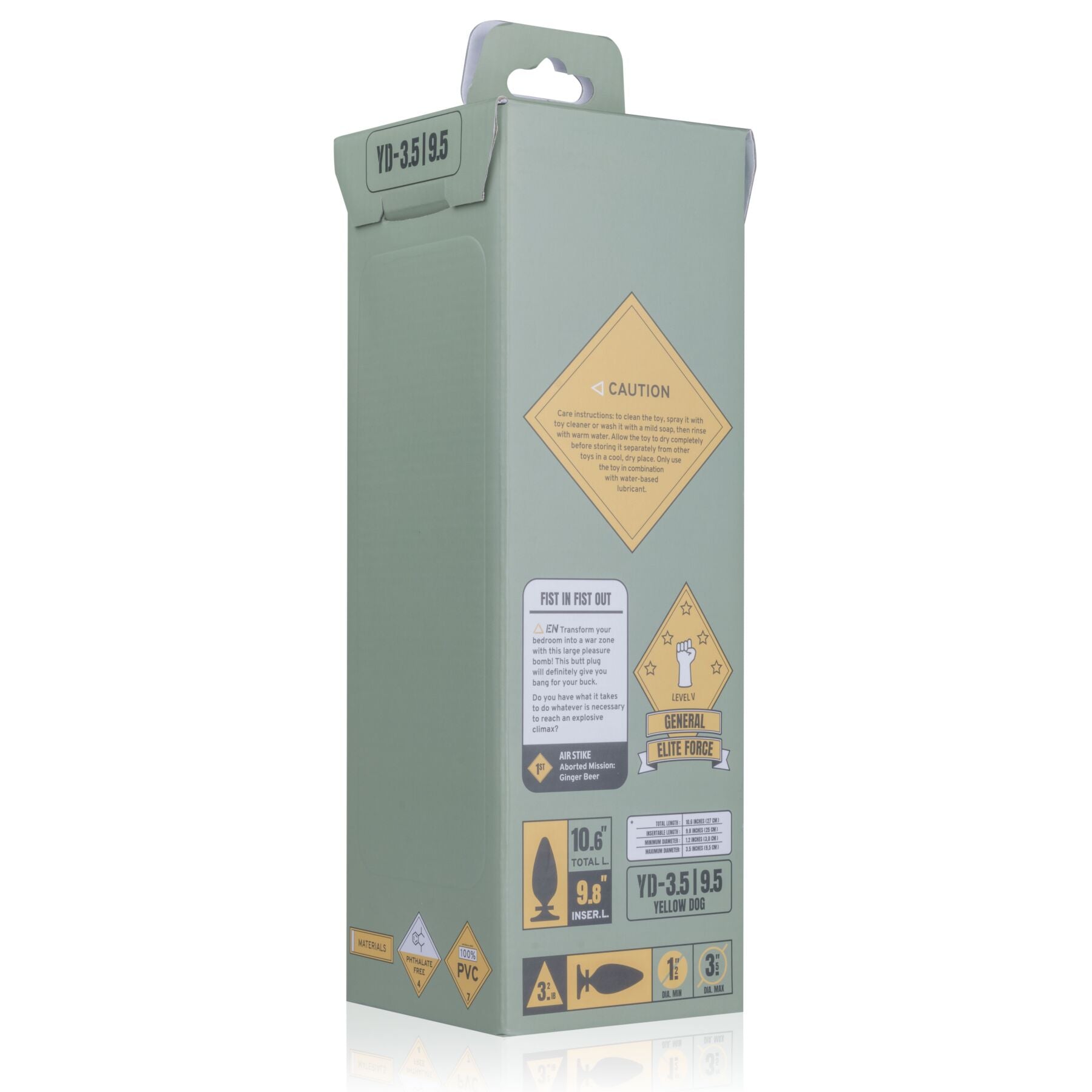 Thumb image for product index 7: Анальна пробка BUTTR - Yellow Dog Butt Plug