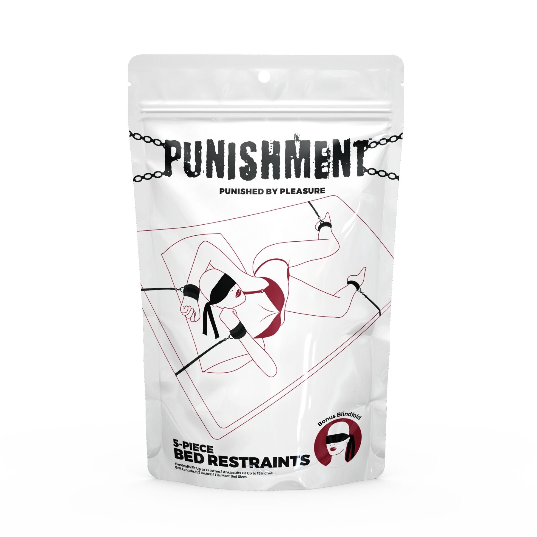 Растяжка на кровать Punishment - 5-Piece Bed Restraint Kit - превью 5