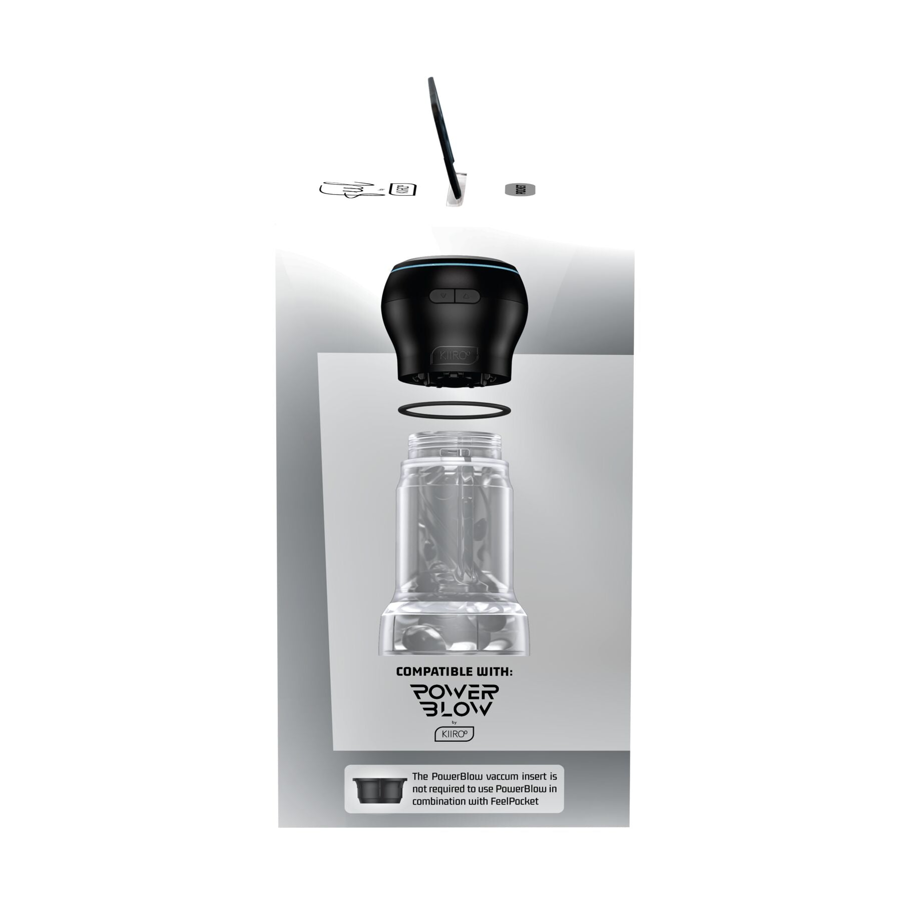 Thumb image for product index 10: Мастурбатор Kiiroo Feel Pocket Crystal сумісний з PowerBlow