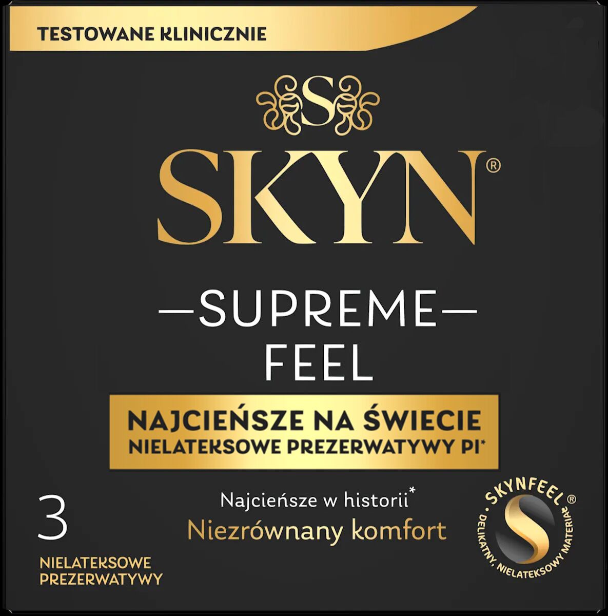 Ультратонкие безлатексные презервативы SKYN Supreme Feel, естественная текстура кожи - превью 3