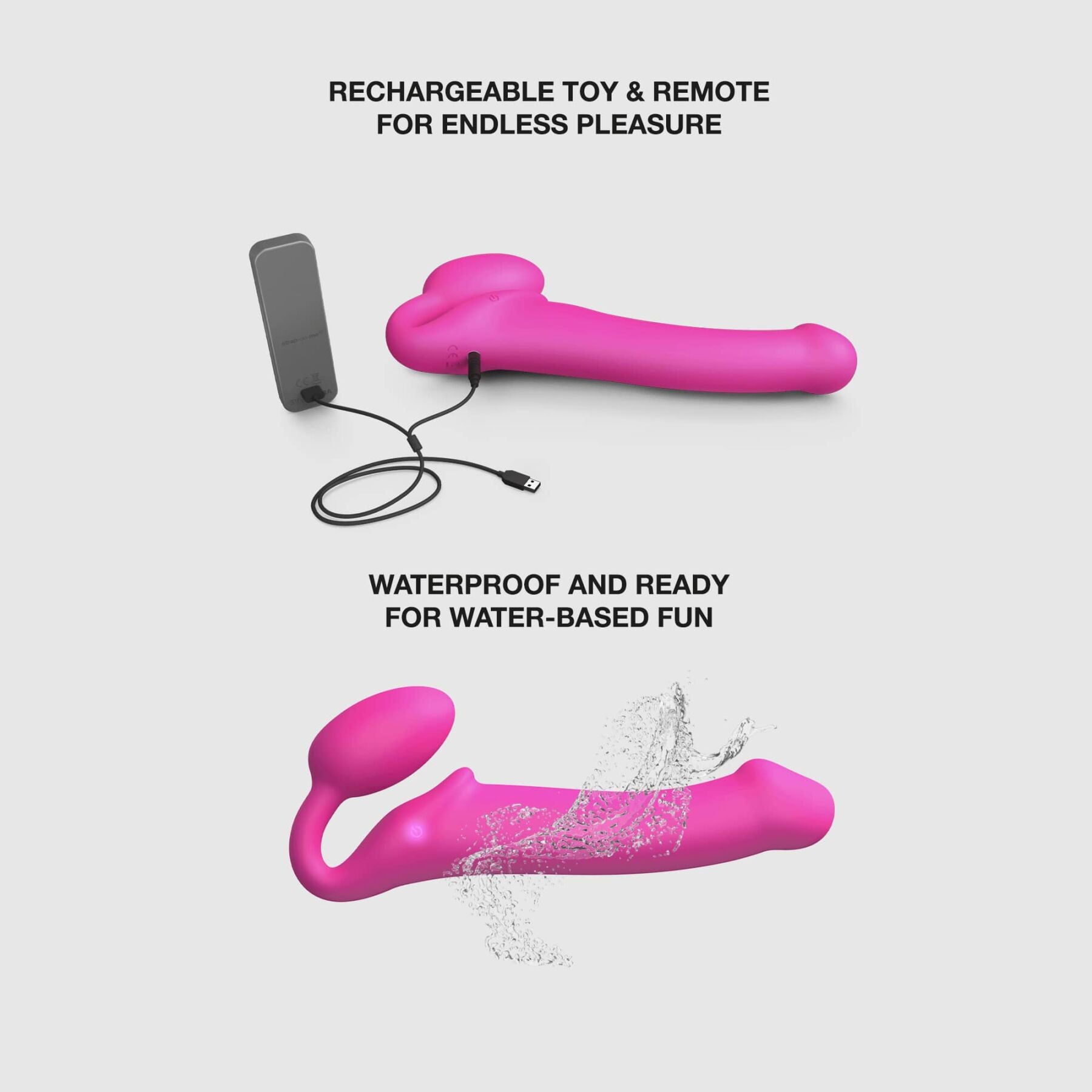 Безремневой страпон с вибрацией Strap-On-Me Vibrating - превью 46