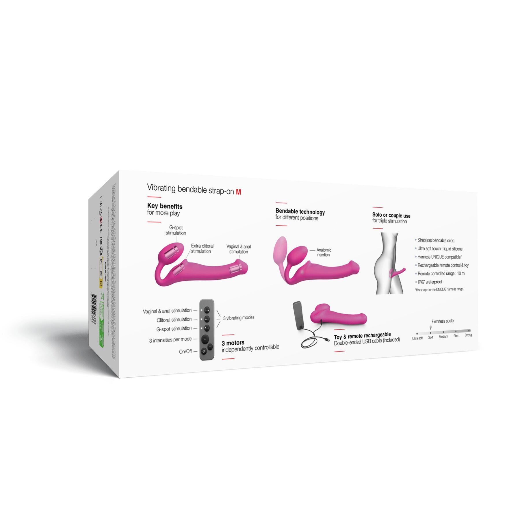 Безремневой страпон с вибрацией Strap-On-Me Vibrating - превью 49