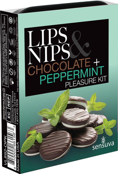 Main image for product index 1: Подарочный набор Sensuva Lips & Nips Pleasure Kit - Chocolate Peppermint 