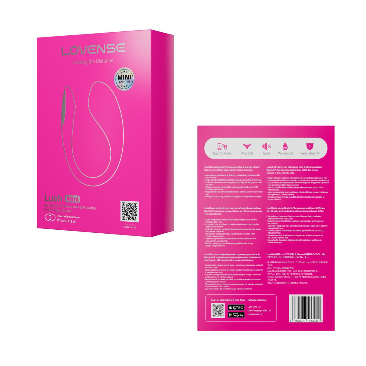 Міні смарт-віброяйце Lovense Lush Mini, зменшена версія Lovense Lush 4 - превʼю 14