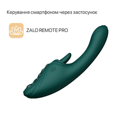 Смарт-вібратор Zalo Ares Obsidian Black, підігрів, 3 мотори, язичок для клітора, стимуляція точки G - фото 15
