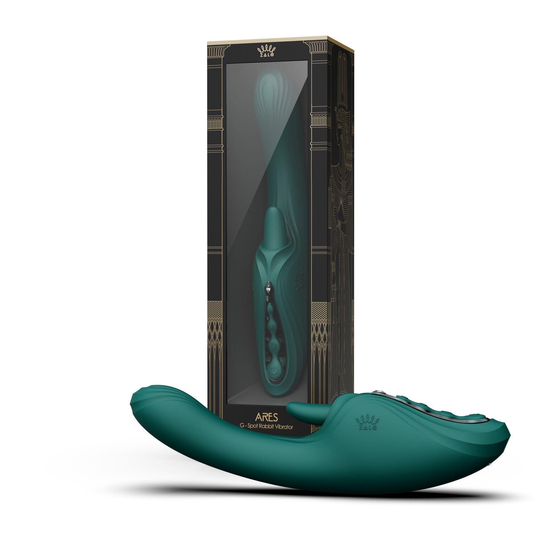Смарт-вібратор Zalo Ares Obsidian Black, підігрів, 3 мотори, язичок для клітора, стимуляція точки G - превʼю 23
