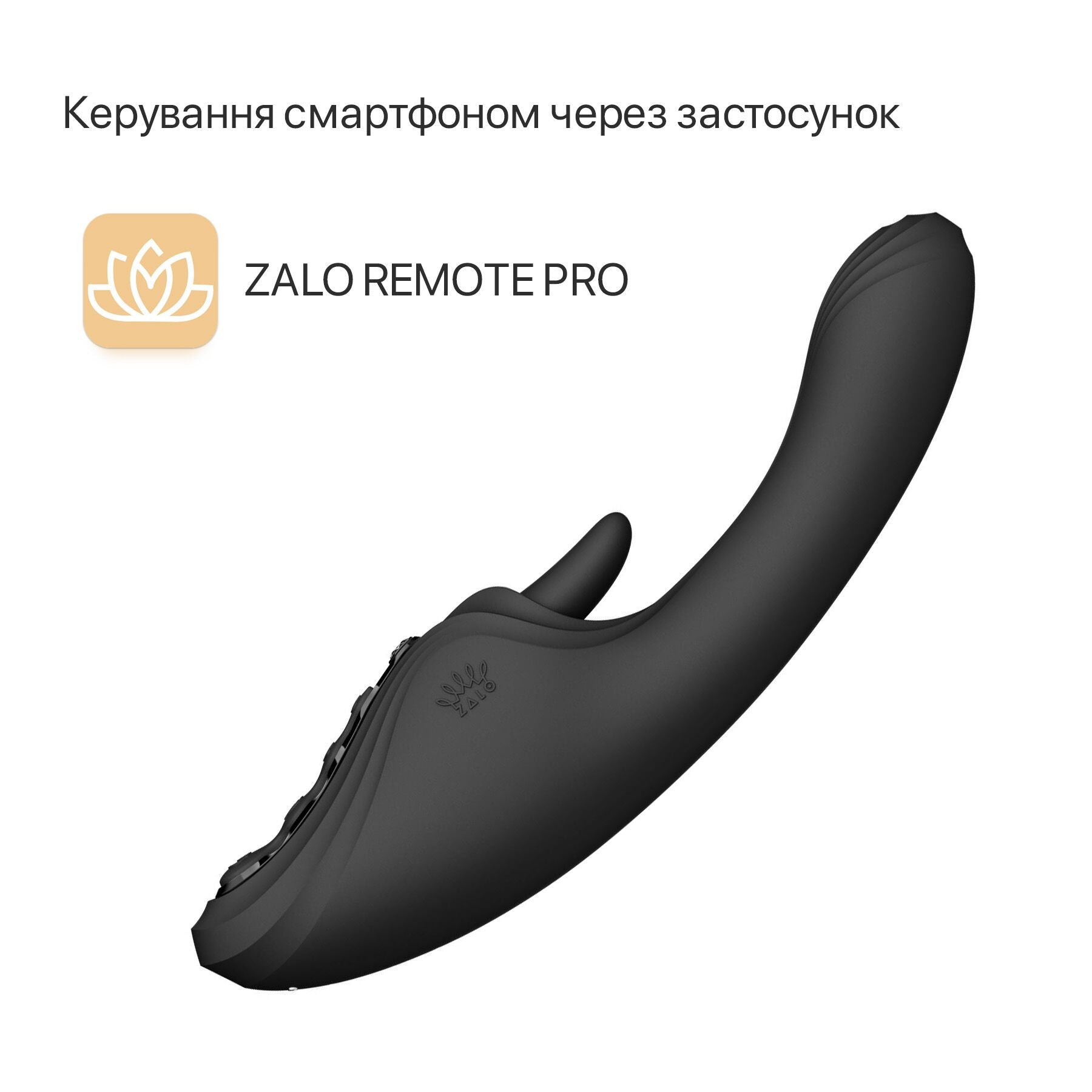 Смарт-вібратор Zalo Ares Obsidian Black, підігрів, 3 мотори, язичок для клітора, стимуляція точки G - превʼю 3