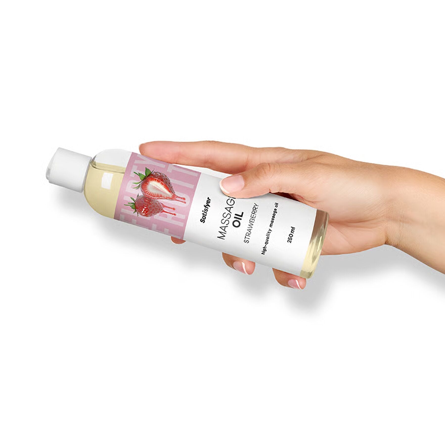 Масажна олія Satisfyer Massage Oil Strawberry - превʼю 6