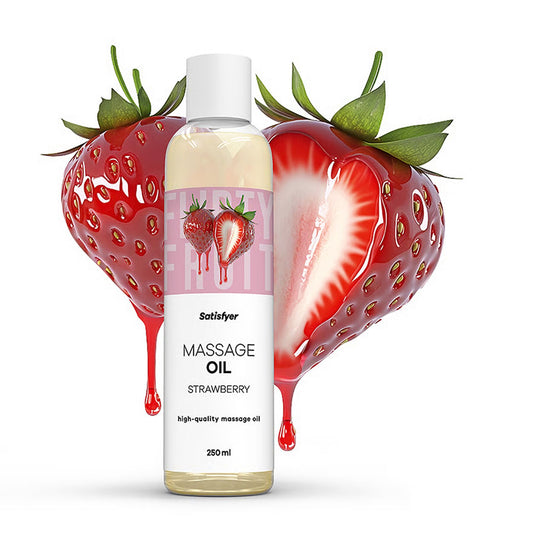Масажна олія Satisfyer Massage Oil Strawberry_