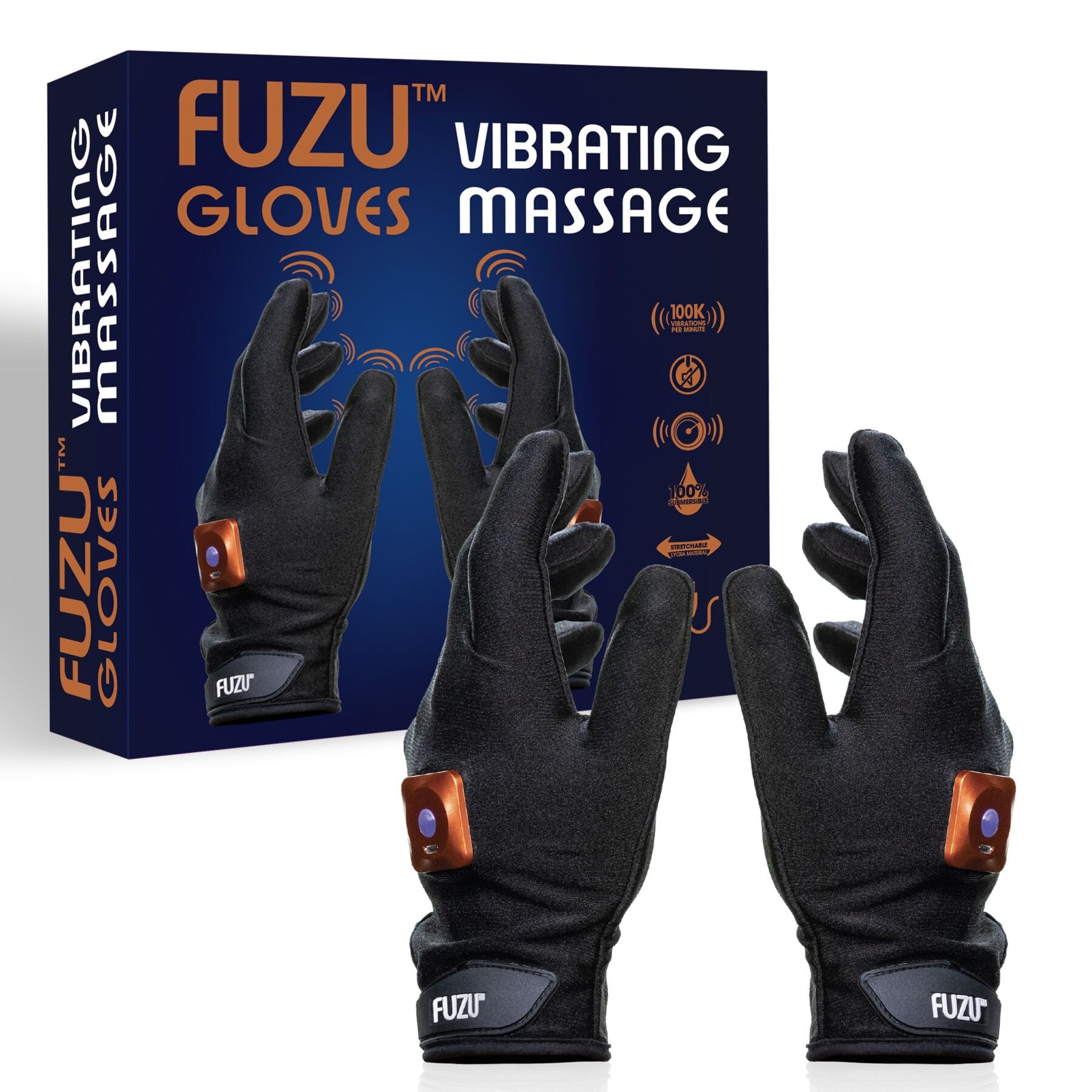 Thumb image for product index 2: Виброперчатки (пара) FUZU Gloves Vibrating Massage Two Hands