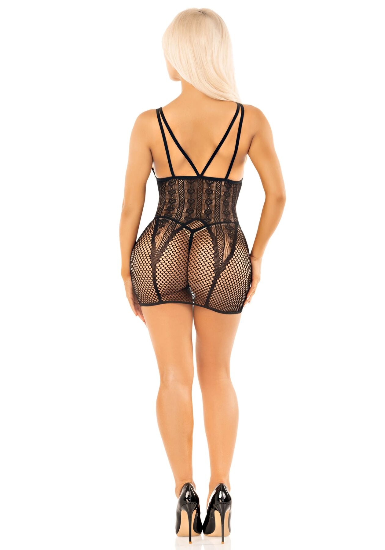 Thumb image for product index 4: Бодистокинг Leg Avenue Heart Net Mini Dress 