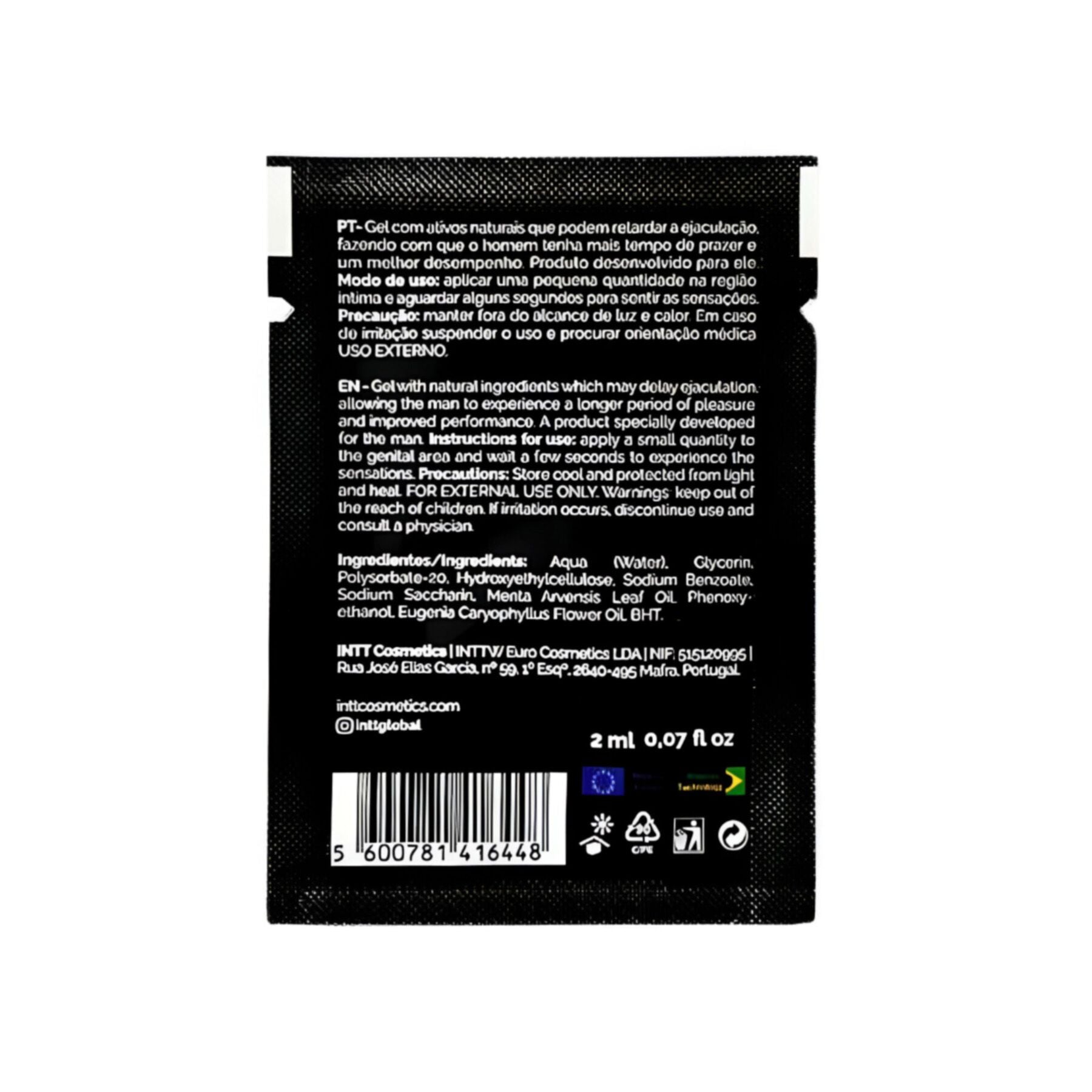 Thumb image for product index 2: Пробник пролонгатора для мужчин Intt Lasts 