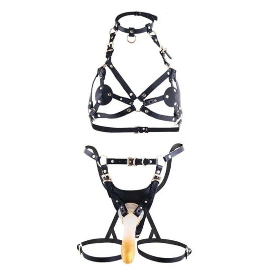 Сбруя зі страпоном LOCKINK SEVANDA Queen Sheba Set