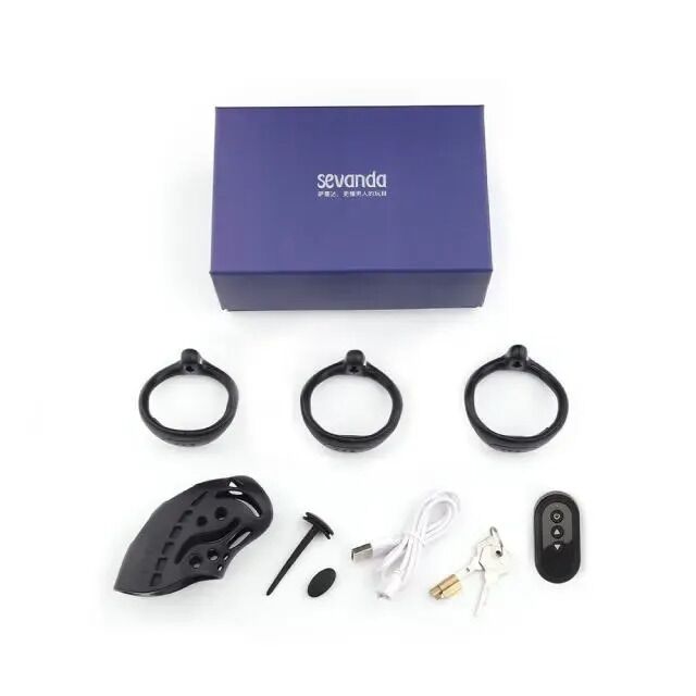 Thumb image for product index 9: Клетка для члена с электростимуляцией LOCKINK SEVANDA Nautilus Estim Chastity Cage