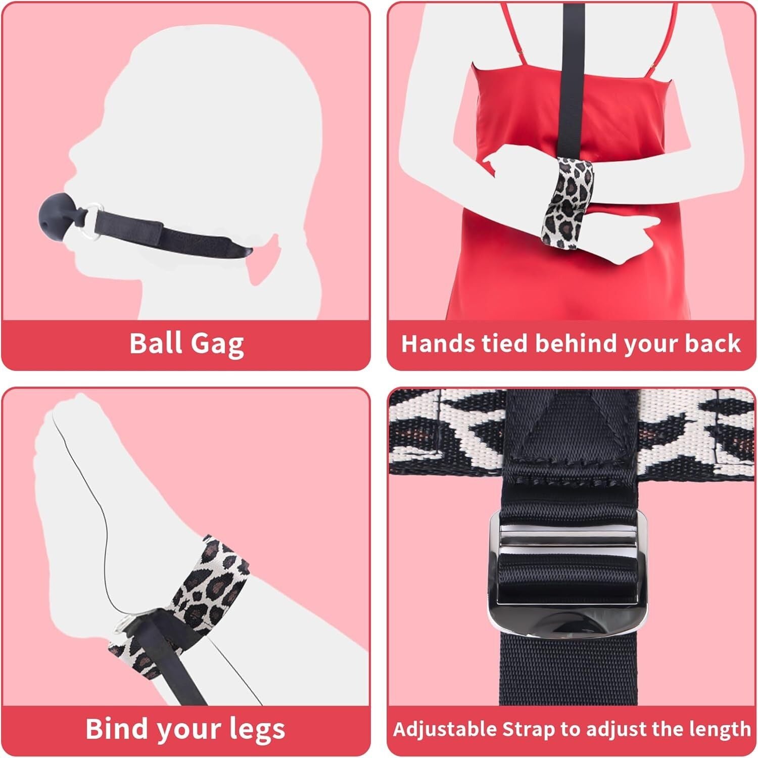 Thumb image for product index 3: БДСМ-набір LOCKINK YEAHWOW Armbinder Restraint Set