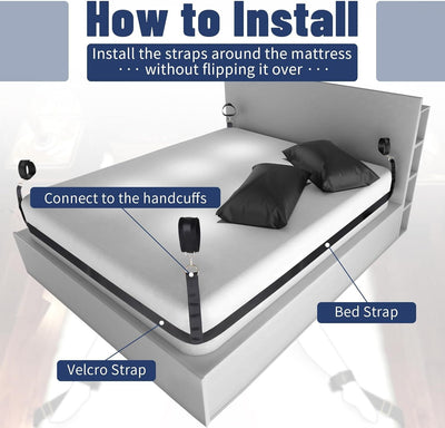 Main image for product index 5: БДСМ-набір LOCKINK YEAHWOW Bed Restraint set