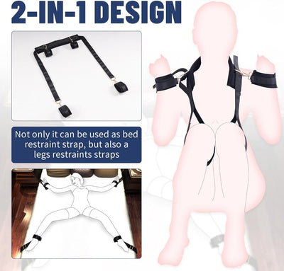Main image for product index 2: БДСМ-набір LOCKINK YEAHWOW Bed Restraint set