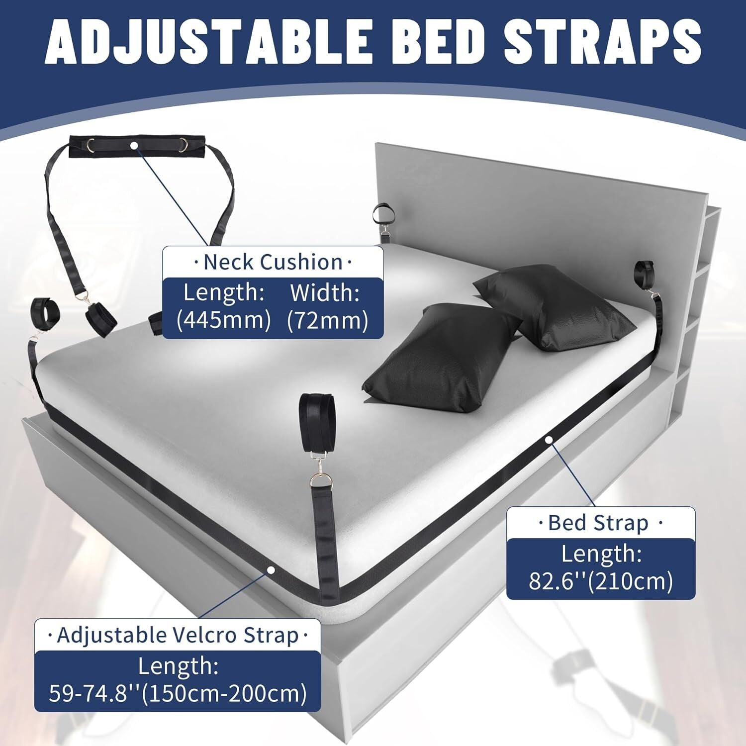 Thumb image for product index 4: БДСМ-набір LOCKINK YEAHWOW Bed Restraint set
