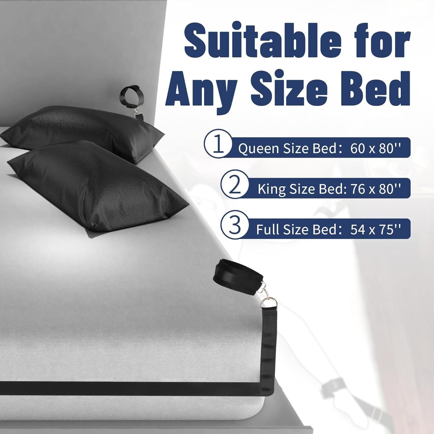 Thumb image for product index 3: БДСМ-набір LOCKINK YEAHWOW Bed Restraint set