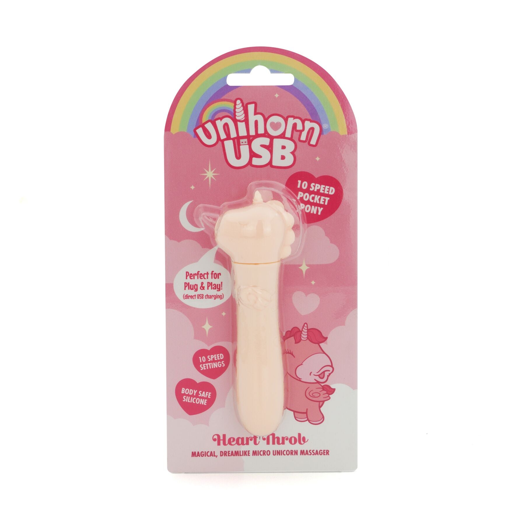 Thumb image for product index 6: Вибратор-единорожка Unihorn USB Bullet - Heart Throb