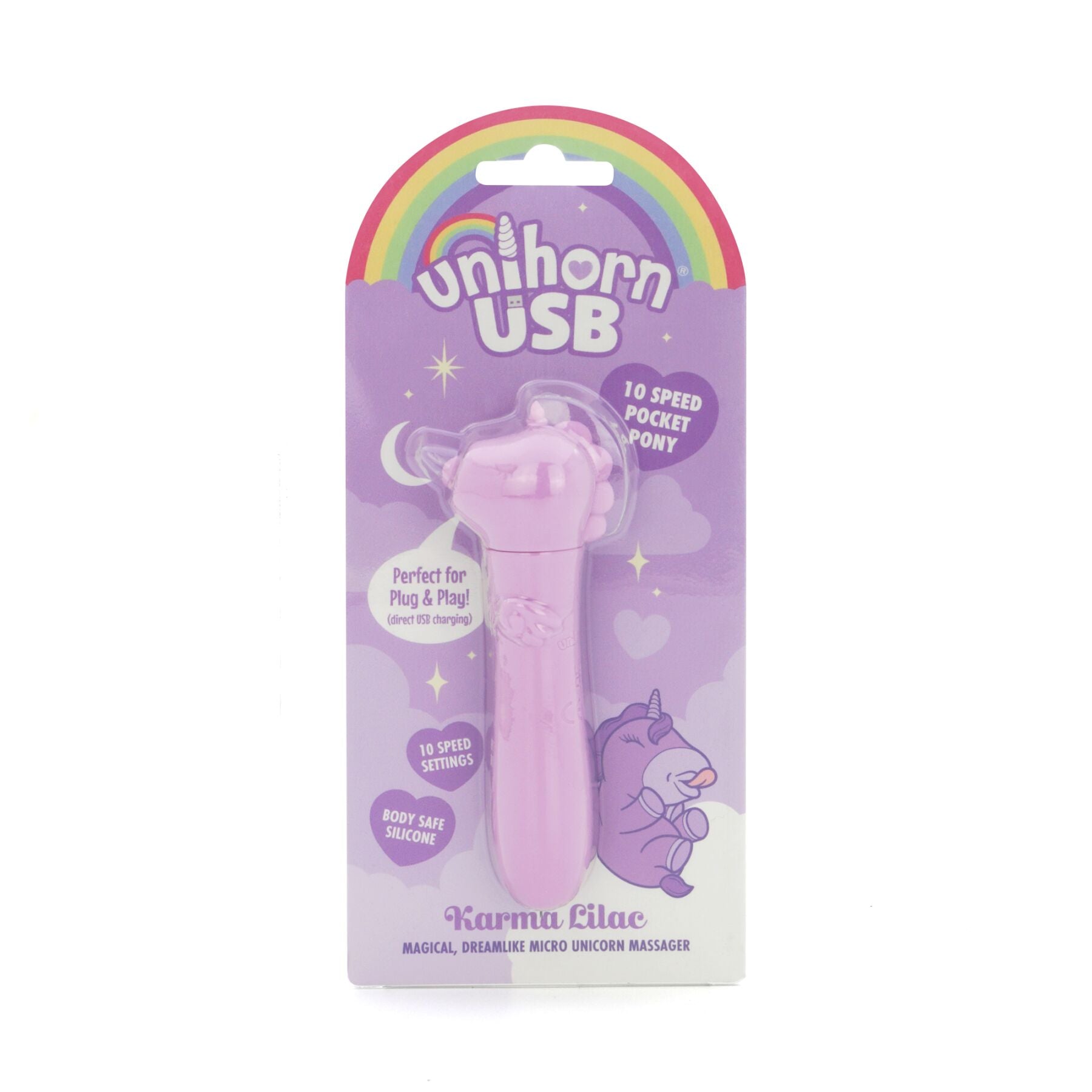 Thumb image for product index 6: Вибратор-единорожка Unihorn USB Bullet - Karma Lilac