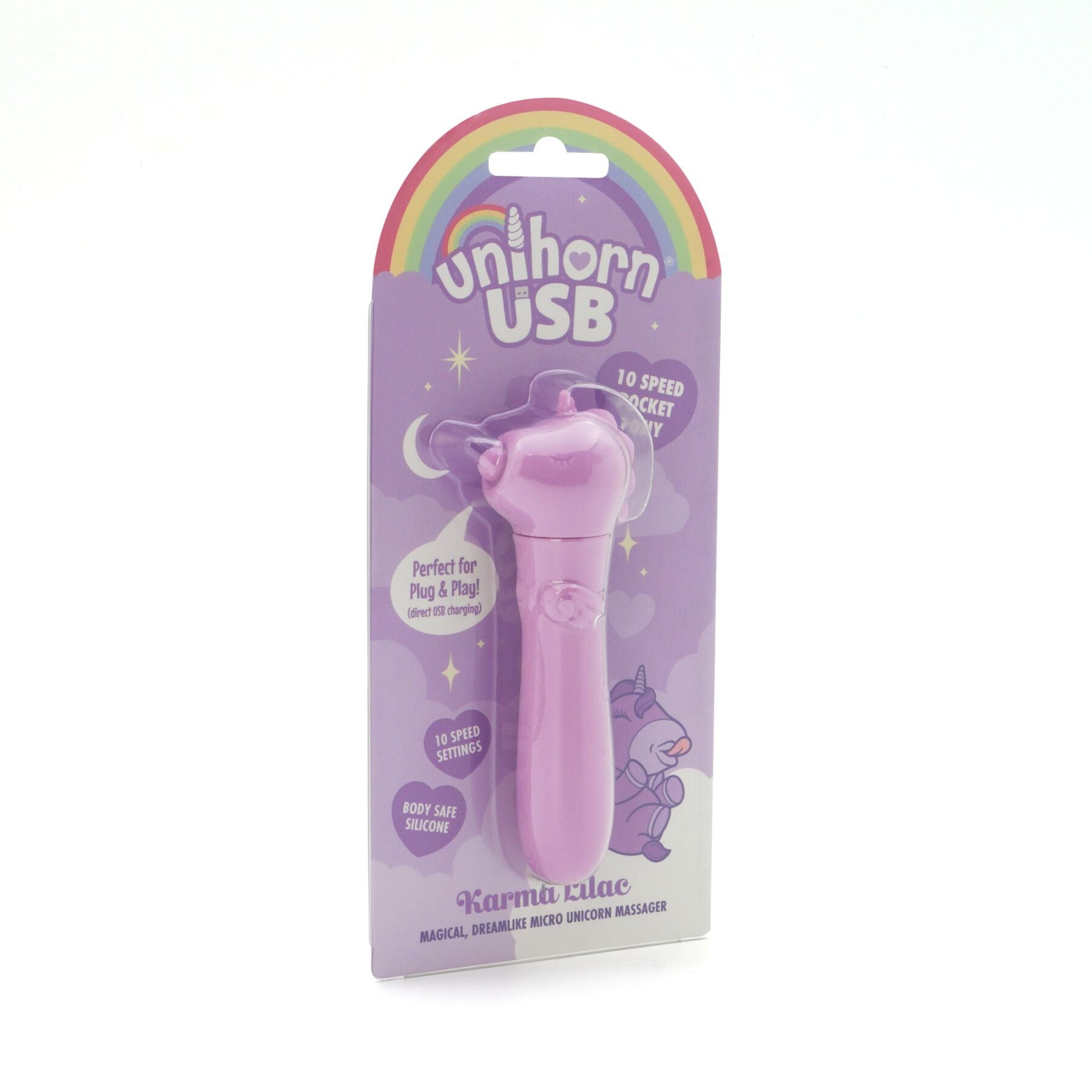 Thumb image for product index 4: Вибратор-единорожка Unihorn USB Bullet - Karma Lilac