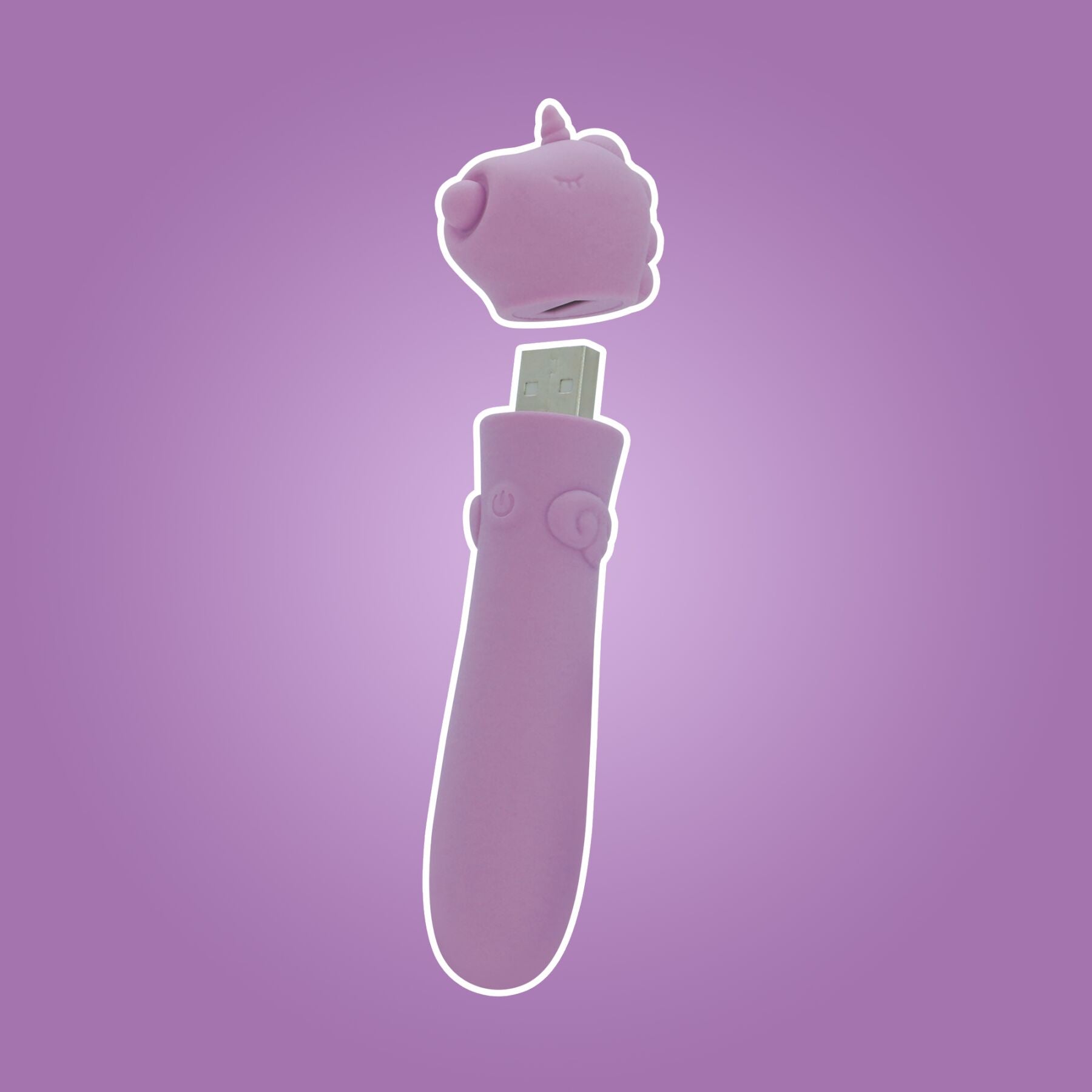 Thumb image for product index 8: Вибратор-единорожка Unihorn USB Bullet - Karma Lilac