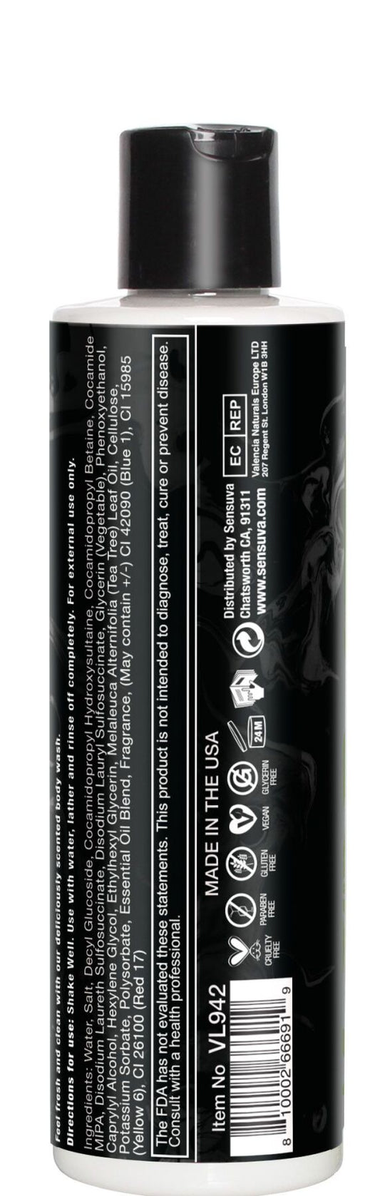 Гель для душу Sensuva Body Wash - Dark Temptation_