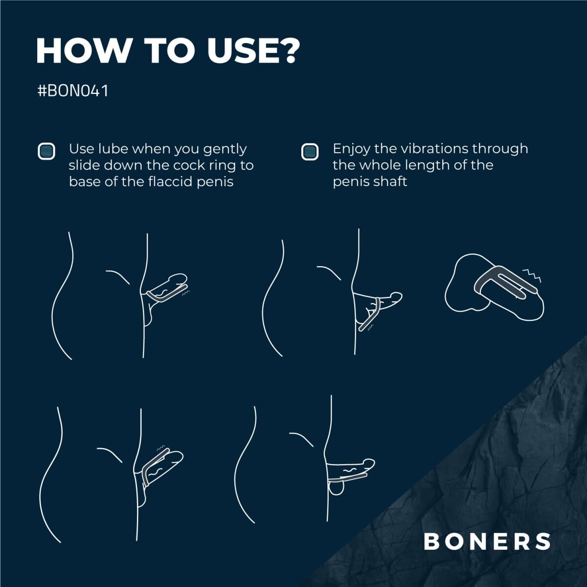 Thumb image for product index 13: Ерекційне кільце Boners Cockring & Ball Stimulator