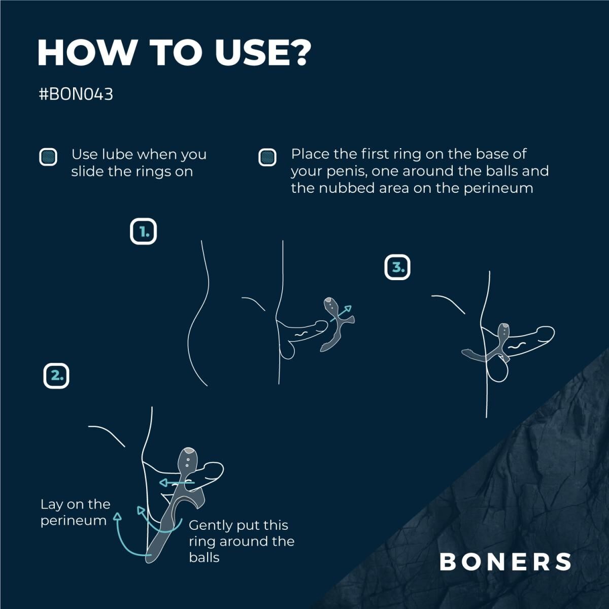 Thumb image for product index 11: Ерекційне кільце Boners Triple Cockring