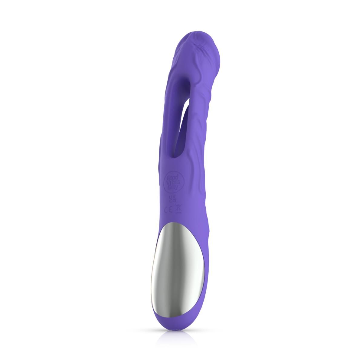 Вибратор Good Vibes Only - Flax Vibrating Dildo with G-Spot Stimulator - превью 3