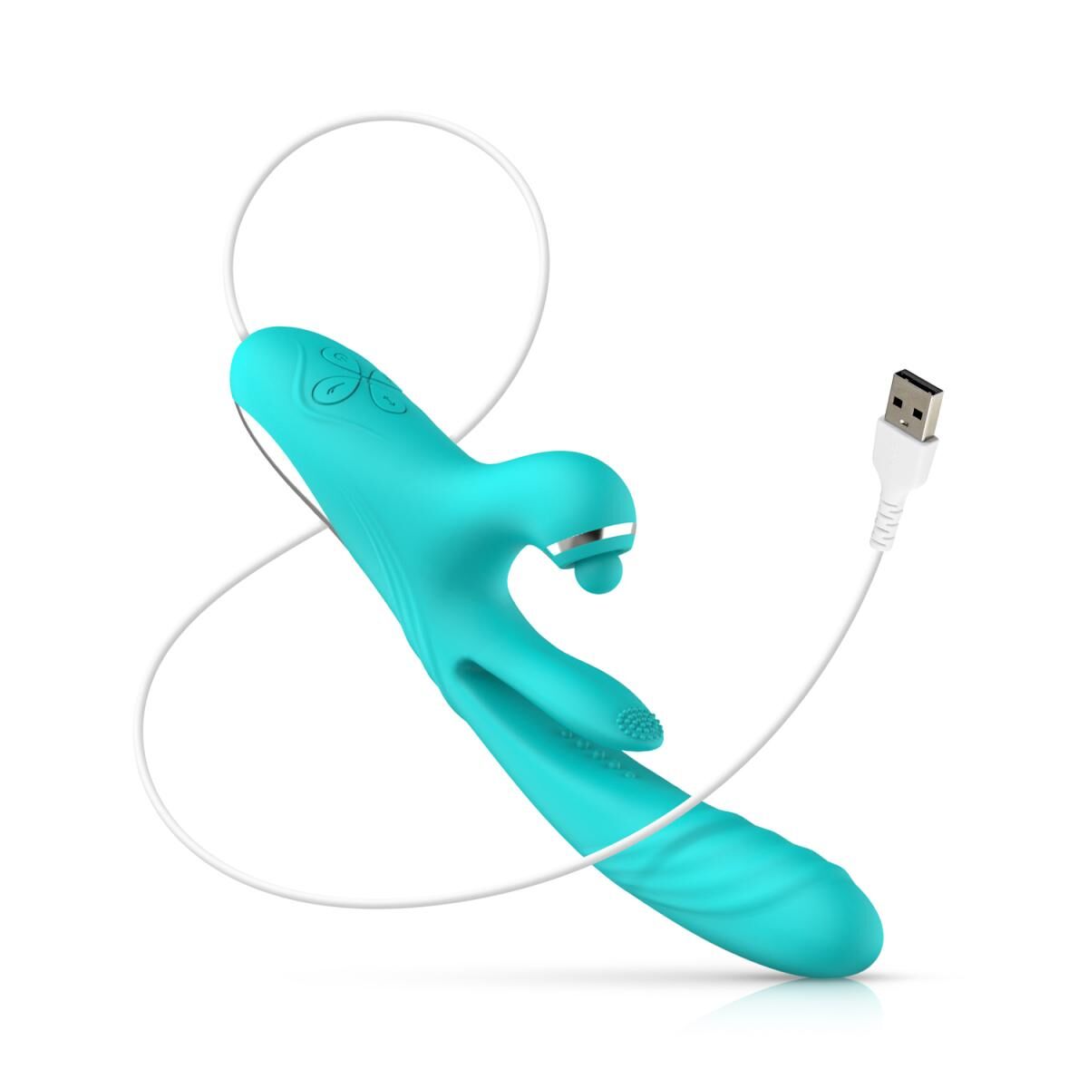 Вибратор-кролик Good Vibes Only - Lisa Thrusting Rabbit Vibrator with G-Spot Stimulator - превью 6