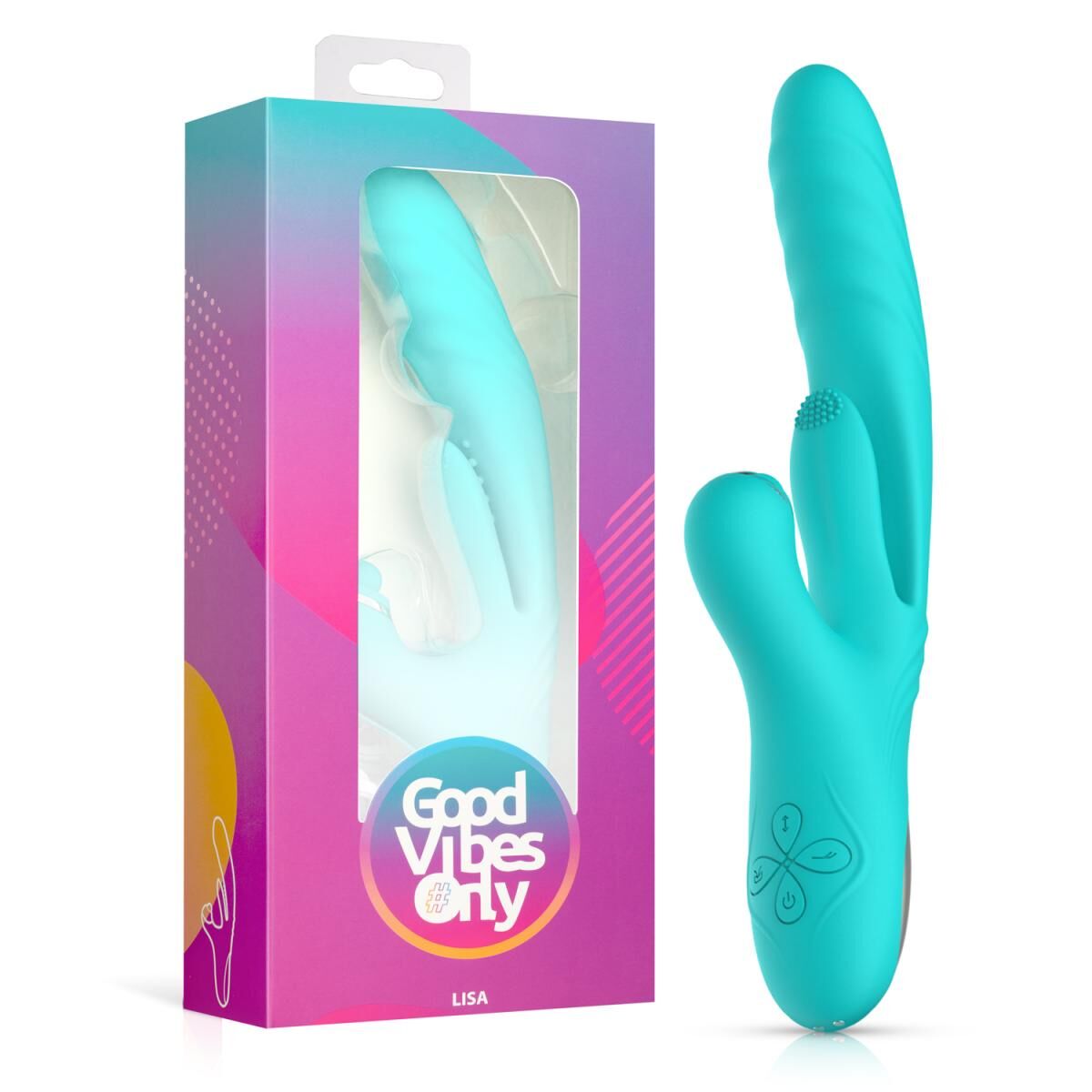 Вибратор-кролик Good Vibes Only - Lisa Thrusting Rabbit Vibrator with G-Spot Stimulator - превью 8
